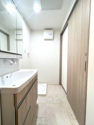 Kukka綱島の洗面所|朝の身支度に便利な独立洗面台