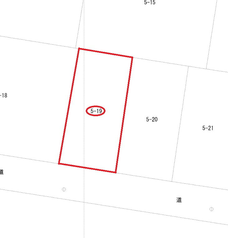 四番町売地の土地図