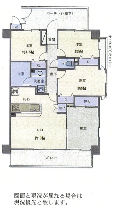 アエリア小田原浜町の間取り