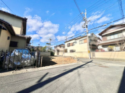 【前面道路含む現地写真】 | 右京区嵯峨広沢南野町　土地 | 《広沢小学校》が徒歩9分と、お子様の毎日の通学が安心（＾◇＾）
