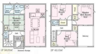 加須市水深第3　新築一戸建て　01　クレイドルガーデンの間取り|プチアウトドアも楽しめてお洗濯物もラクラク！ワイドバルコニー完備♪