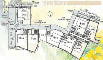 加須市水深第3　新築一戸建て　01　クレイドルガーデンの区画図|全8棟