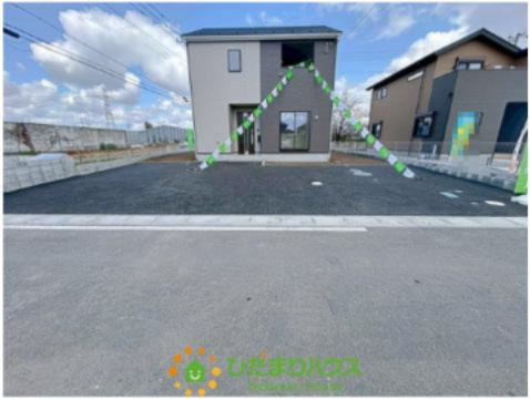 加須市水深第3　新築一戸建て　01　クレイドルガーデンの前面道路含む現地写真|26/03/02 撮影