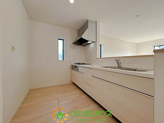 加須市水深第3　新築一戸建て　03　クレイドルガーデンのキッチン|シンプルデザイン！！