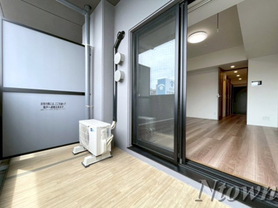 【バルコニー】 | メイクス高岳 | 外からの目が気にならないバルコニーで洗濯物が干せます