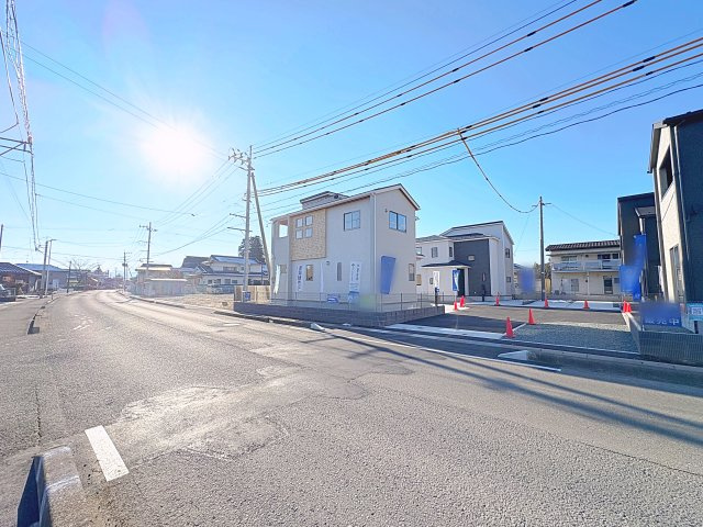 新築戸建・新築建売　福島市笹木野字北寺畑【繰り返す地震に強い】野田小・野田中の前面道路含む現地写真|2025年11月完成予定です！