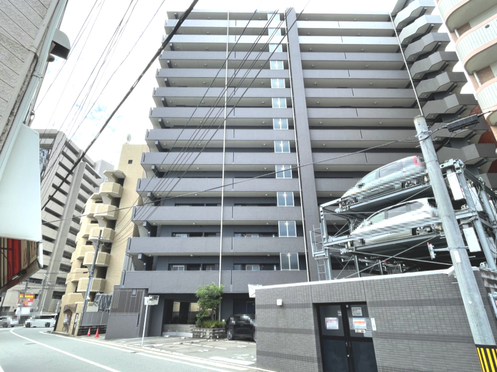 アルファライフ南福岡の外観|北東側道路からの外観