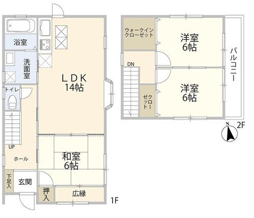 【間取り】 | 洲本市五色町都志角川　中古住宅