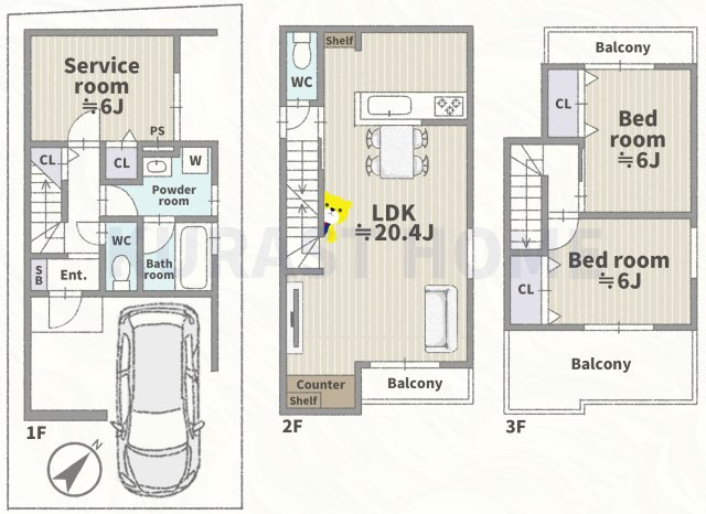 京都市西京区下津林中島町　新築戸建
