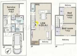 京都市西京区下津林中島町　新築戸建