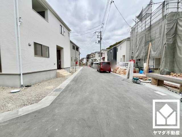 八幡市橋本尻江　第1　1号棟の前面道路含む現地写真|11月7日　現地写真更新