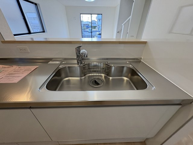 【キッチン】 | 福岡市西区今宿1丁目第4　2号棟（全2棟）【仲介手数料無料・0円】 | 施工例。施工例は完成時と異なる場合があります。