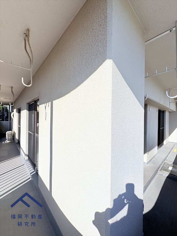 アンピール竹下1号館のバルコニー