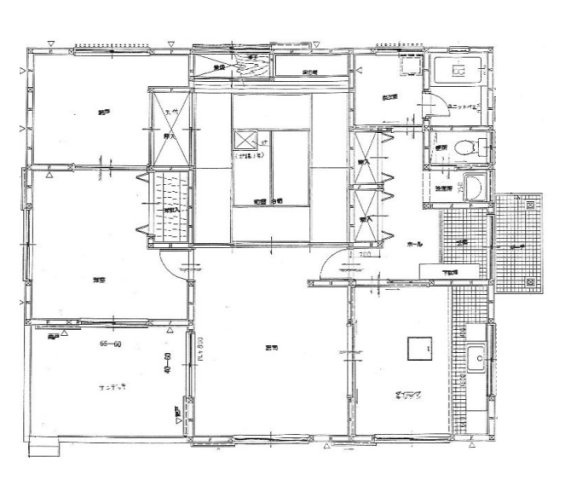 大網白里市細草　平屋中古住宅の間取り|内外装リフォーム済み令和7年9月敷地約154坪 広い芝のお庭でバーベキューが可能です自動草刈り機付き