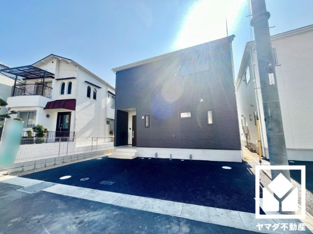 八幡市橋本尻江　第1　3号棟の前面道路含む現地写真