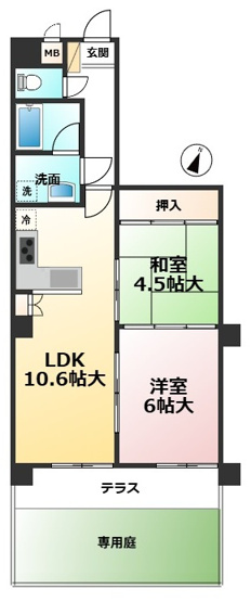 【間取り】 | ネオハイツ筑紫丘