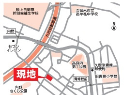 高良内分譲地4号地の地図