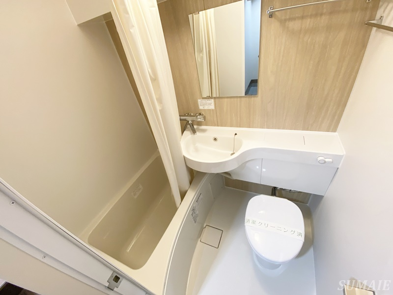 駒込大河原ビルの浴室|3点ユニットバスです☆