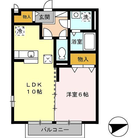 リーベン ルーチェⅡの間取り|使い勝手の良い間取りです♪