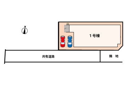 太郎丸２丁目　新築戸建　１棟の区画図