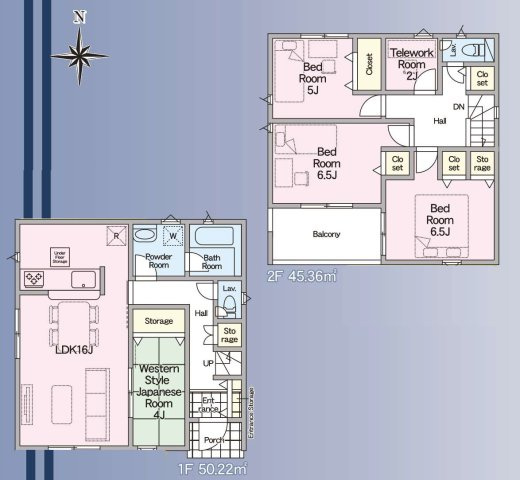 秦野市新町第4　新築戸建　全2棟1号棟