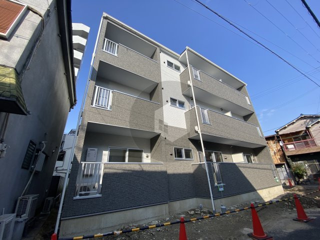 東大阪市岸田堂南町のアパートの外観