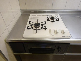 【キッチン】 | メイト | 二口コンロ(グリル付)