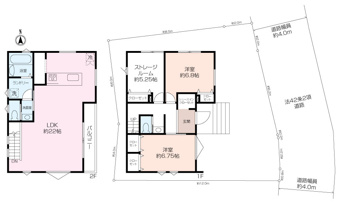 各居室に収納がついており、すっきりとお過ごしいただけます。間取り図と現況が異なる場合は現況を優先とさせていただきます。