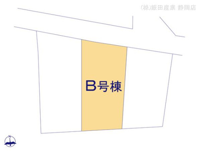 【区画図】 | 焼津市塩津 3期 新築一戸建て B号棟 | B号棟の区画図です