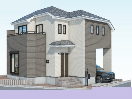 【完成予想図】 | 朝霞市根岸台4丁目　新築一戸建住宅　全1棟　(ふじみ野店) | 外観の完成予想図です