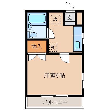 モンパレス桐生　第２－２の間取り