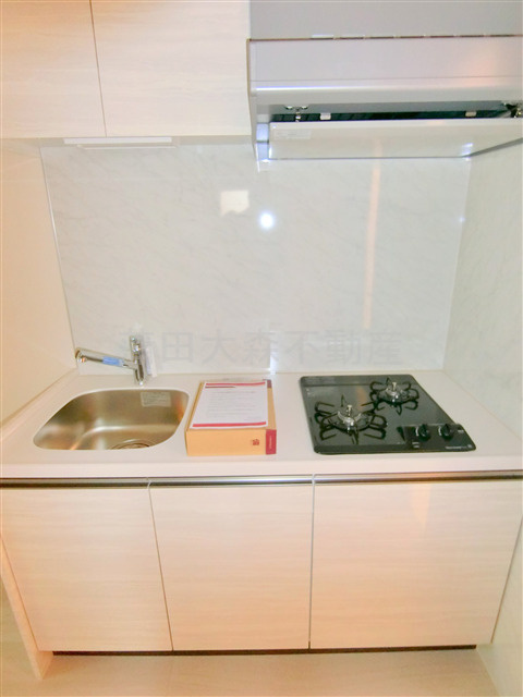 スタイリオ蒲田Ⅱのキッチン|3口グリル付カウンターキッチン