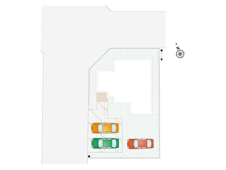 小山市横倉新田　新築戸建の区画図