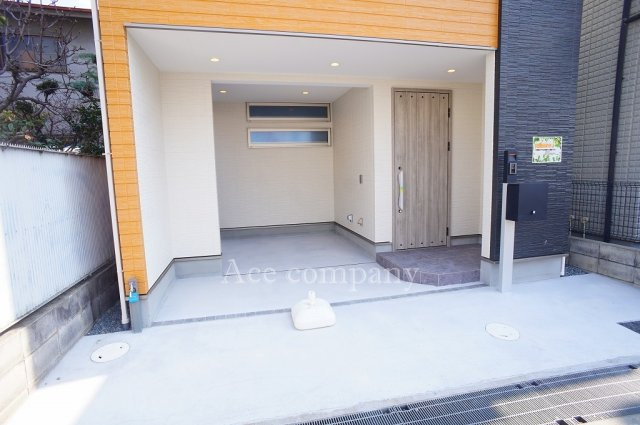 【駐車場】 | 東大阪市鳥居町 | 敷地間口が広く、ポスト前等に駐輪スペース確保できます♪
