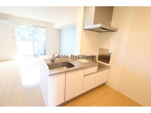 シュロス蒲地Bのキッチン|対面式キッチン