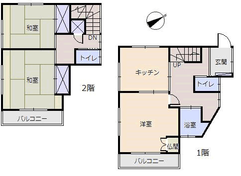 熱海市　山手町の間取り