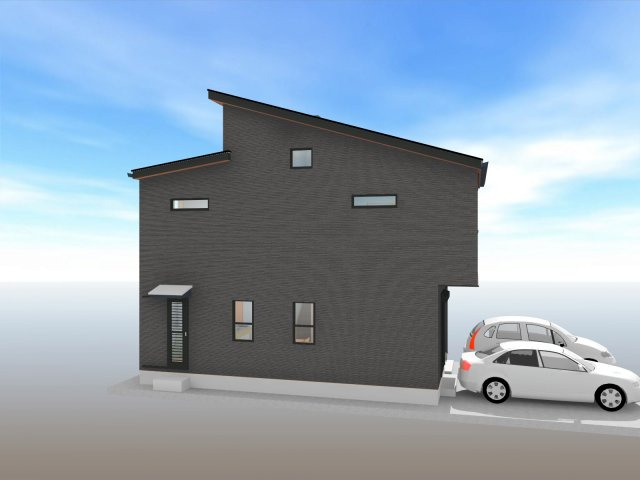 高知市百石町２丁目（3号地） 新築住宅の外観パース|外観パースです