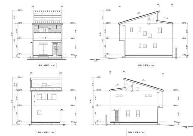 高知市百石町２丁目（3号地） 新築住宅のその他|立面図
