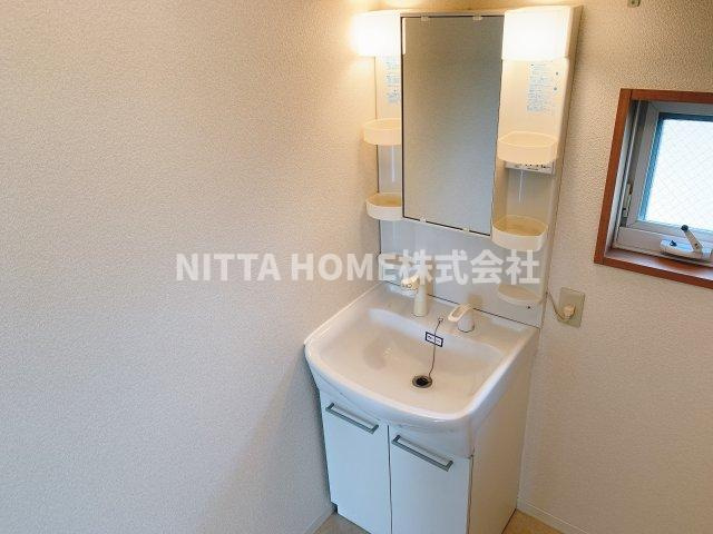 リジエール南屋敷Ⅰ・Ⅱの洗面所|独立洗面化粧台もありますよ◎