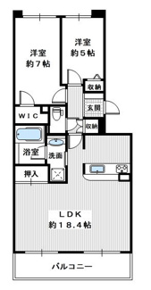 【間取り】 | コート北野田カリヨンⅠ番館