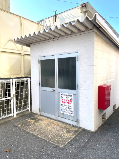ヒューマンハイツ宇野ポートのその他共用部分|プロパン庫です。