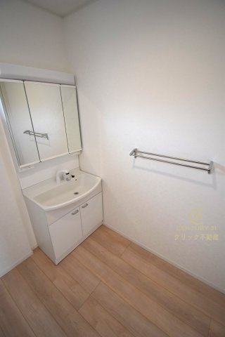 Cradlegarden　 ひたちなか市磯崎町　第3　2の独立洗面台|洗面台は洗練されたシンプルなデザインでお手入れも楽です。