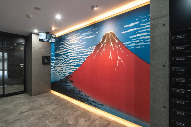 フォセット千駄木のロビー