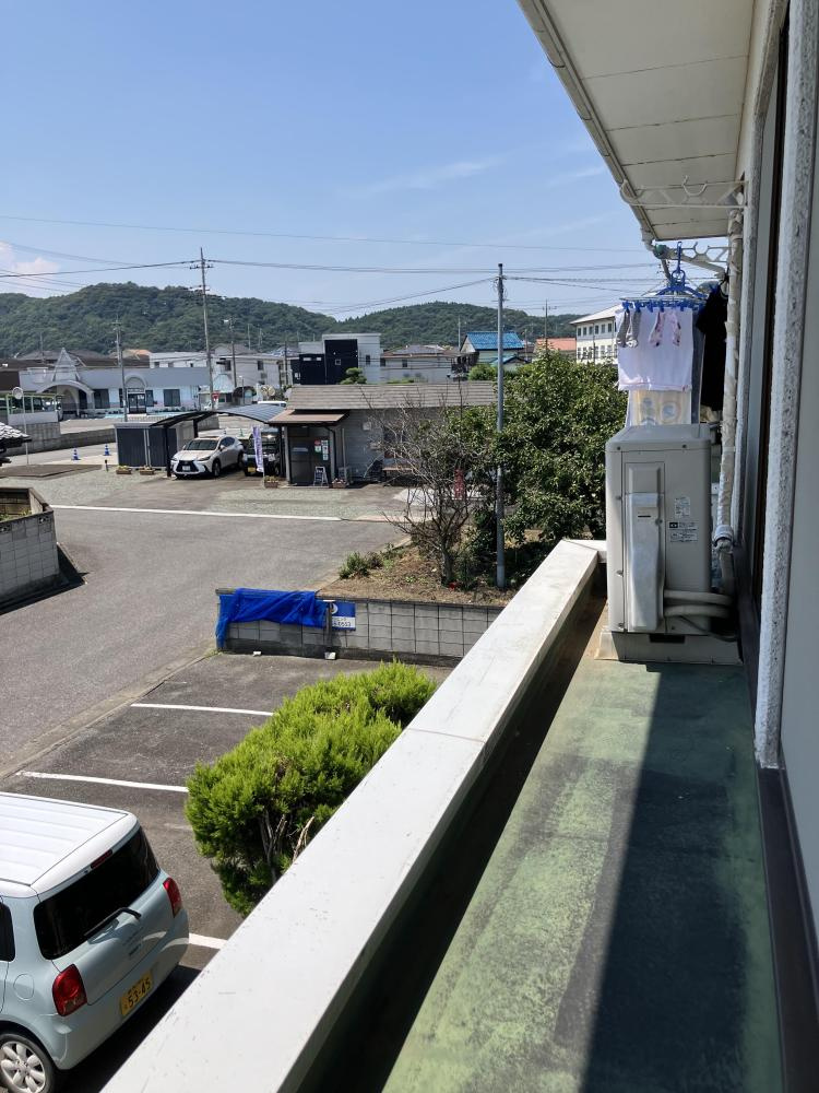 コーポアルファのバルコニー