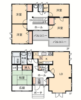 【間取り】 | 鎌倉市手広2丁目貸家
