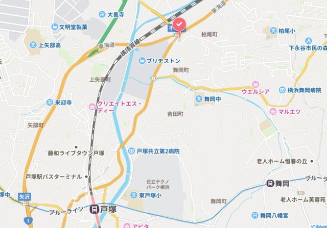 サニーコート戸塚の地図