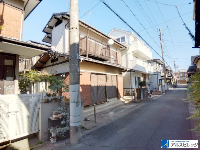 売地／富士見市水谷東２丁目の前面道路含む現地写真