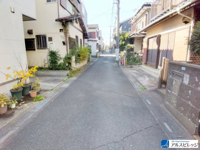 売地／富士見市水谷東２丁目の前面道路含む現地写真