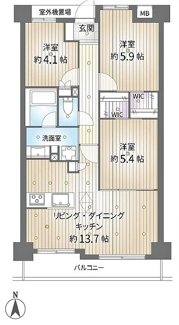 【間取り】 | 東急ドエル・アルス浦和根岸
