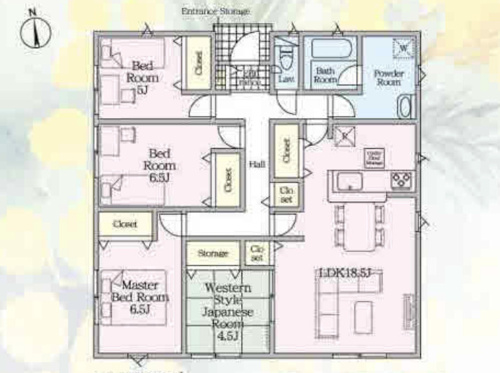 GRADLE GARDEN 加須市水深第3　新築戸建　全8棟　3号棟の画像